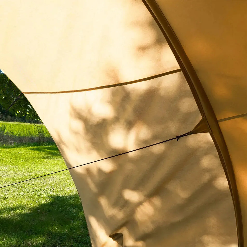 Boutique Camping Bell Tent Curved Canopy Awning