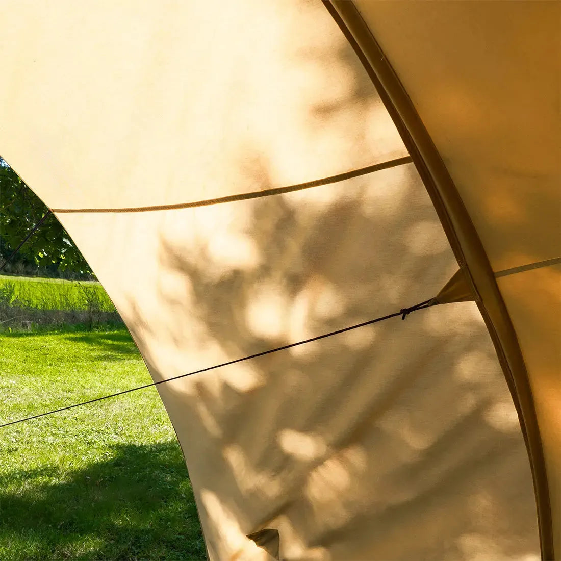 Boutique Camping Bell Tent Curved Canopy Awning