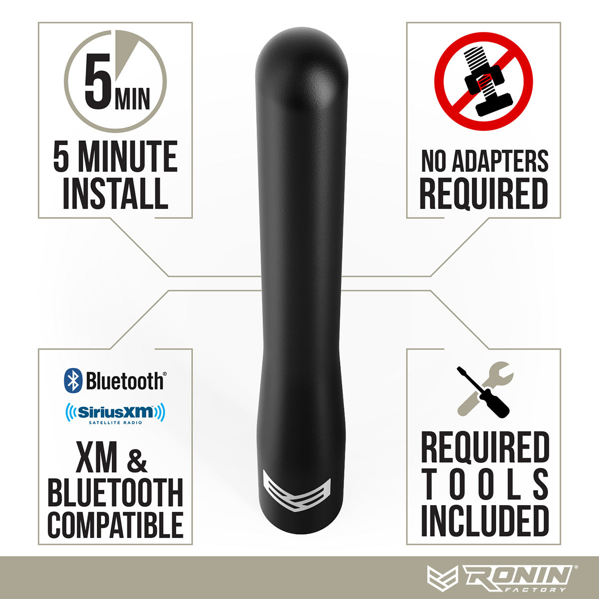 FORD TUFFLOCK® SHORT ANTENNA (4 INCH)