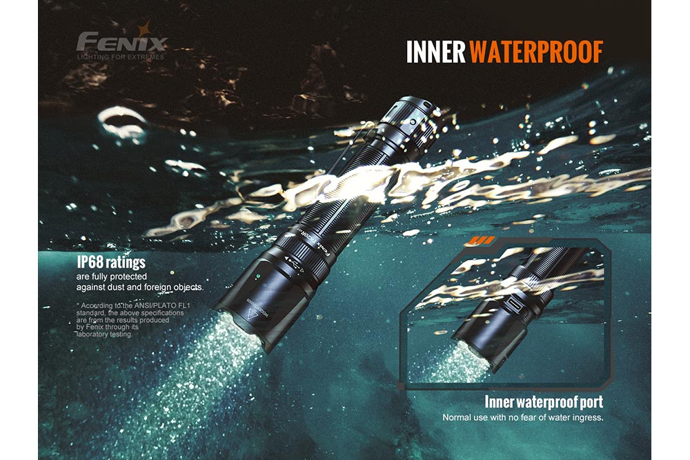 Fenix TK20R V2.0 Rechargeable Flashlight with FREE T5 Tactical Pen (optional)