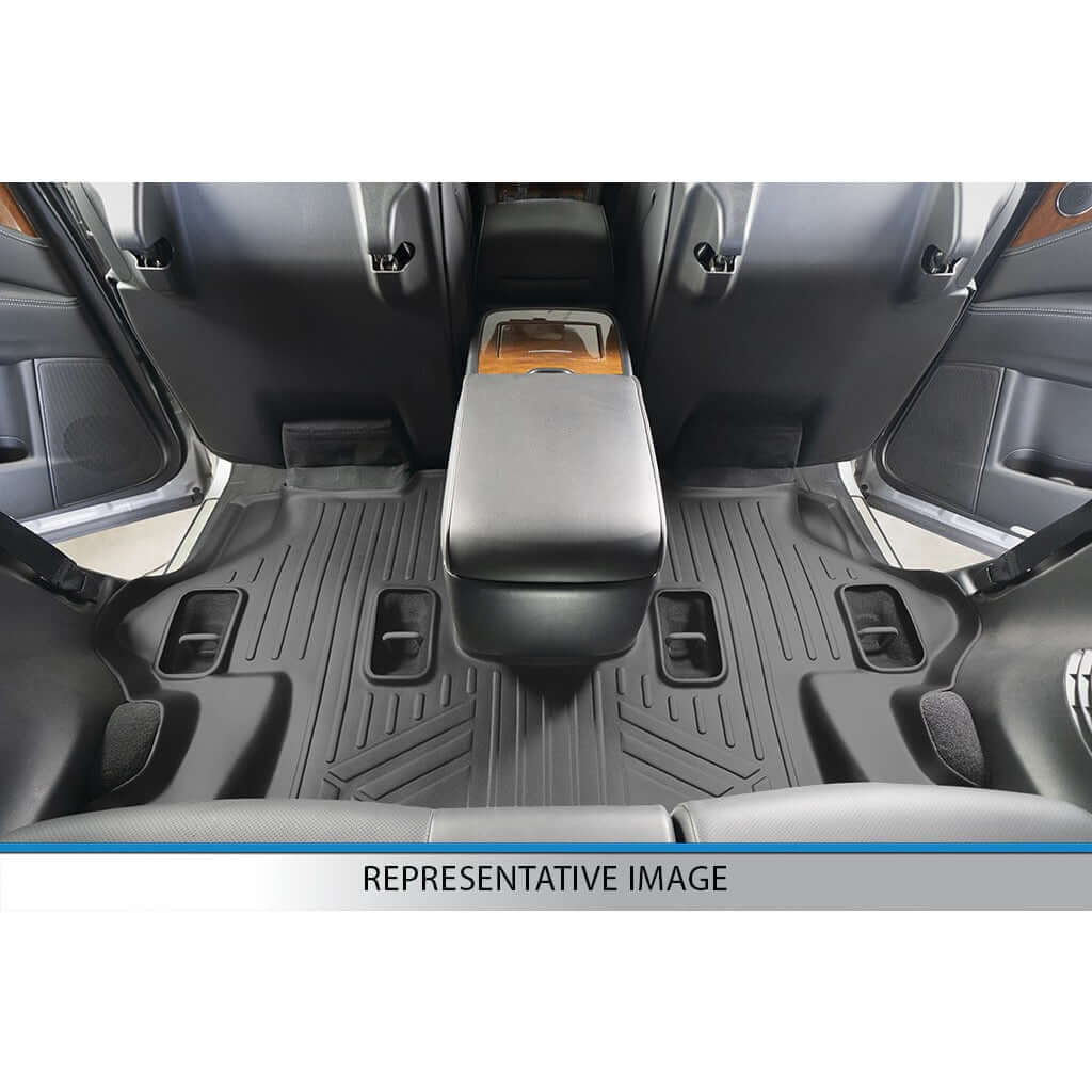 Smart Trim™ Custom Fit Floor Liners For 2016-2025 Dodge Durango (with 2nd Row Bucket Seats)