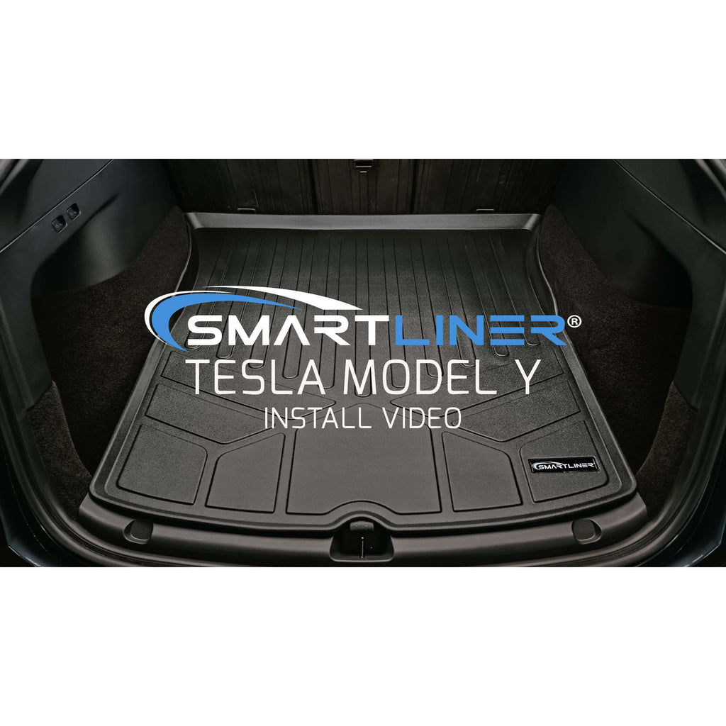 SMARTLINER Custom Fit Floor Liners For 2026 Tesla Model Y (7 Passenger)