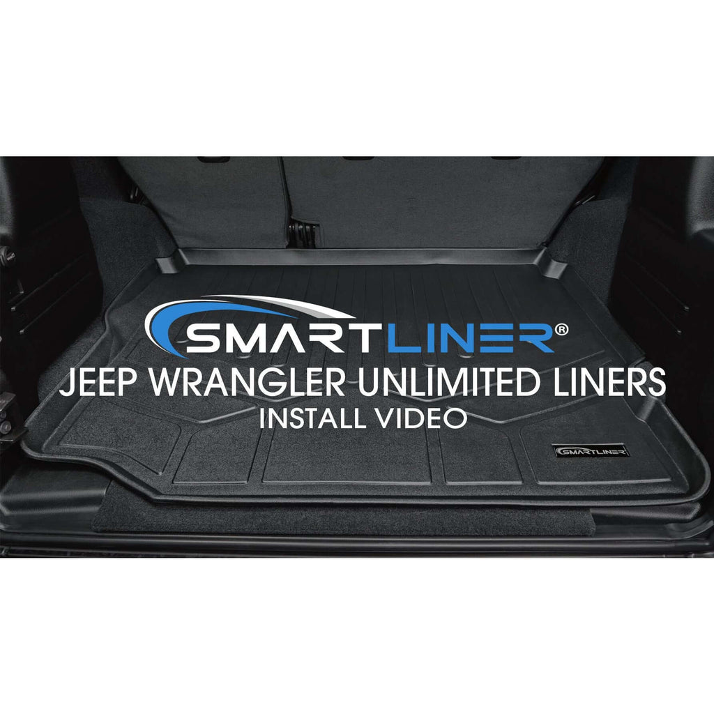 SMARTLINER Custom Fit Floor Liners For 2018-2024 Wrangler JL Unlimited (No Sub and No Flat Load Floor)