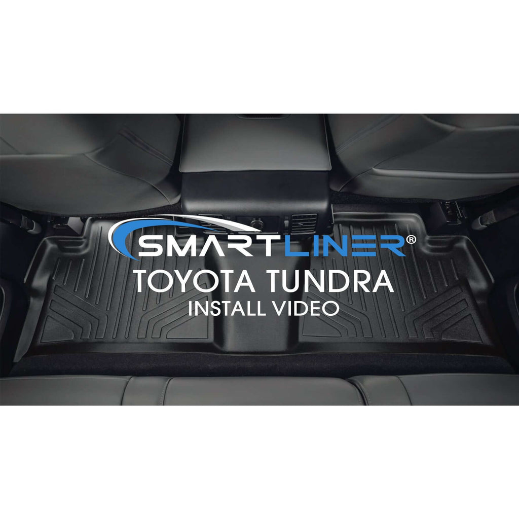 SMARTLINER Custom Fit Floor Liners For 2007-2021 Toyota Tundra CrewMax Cab (with Coverage Under 2nd Row Seat)
