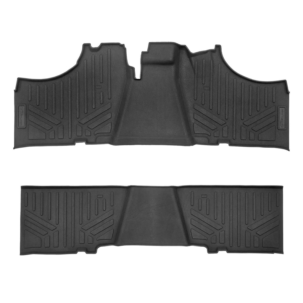 SMARTLINER Custom Fit Rugged Rubber Floor Liners For 2017-2024 Kawasaki Mule (6-Seater Models)