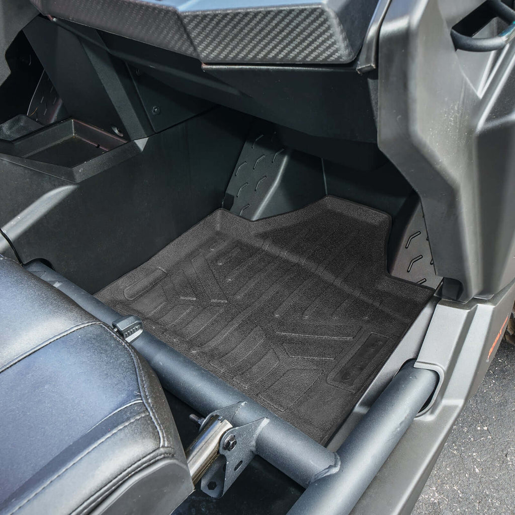 SMARTLINER Custom Fit Rugged Rubber Floor Liners For 2019-2023 Can-Am Maverick X3 (4 Passenger)