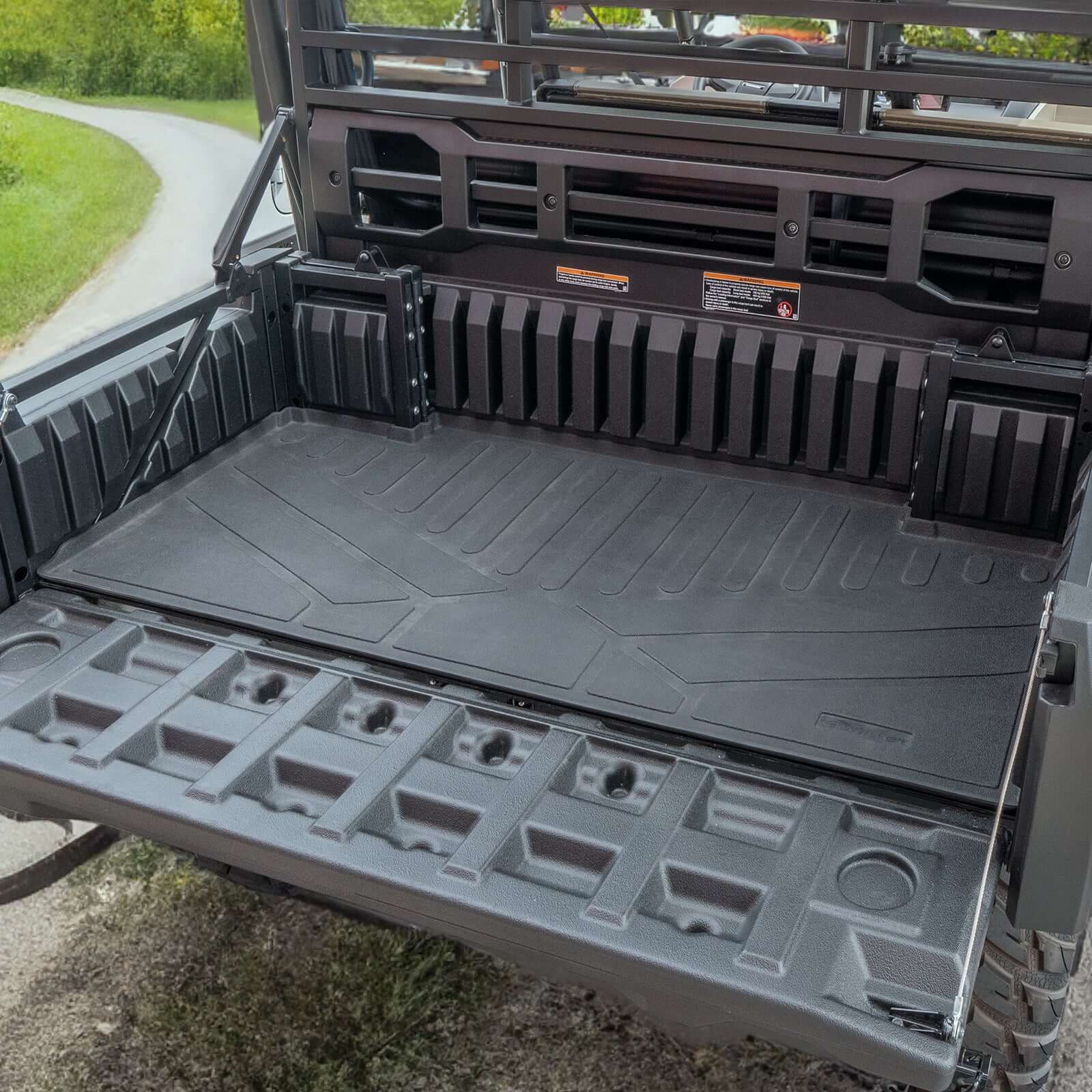 SMARTLINER Custom Fit Rugged Rubber Floor Liners For 2017-2024 Kawasaki Mule (6-Seater Models)