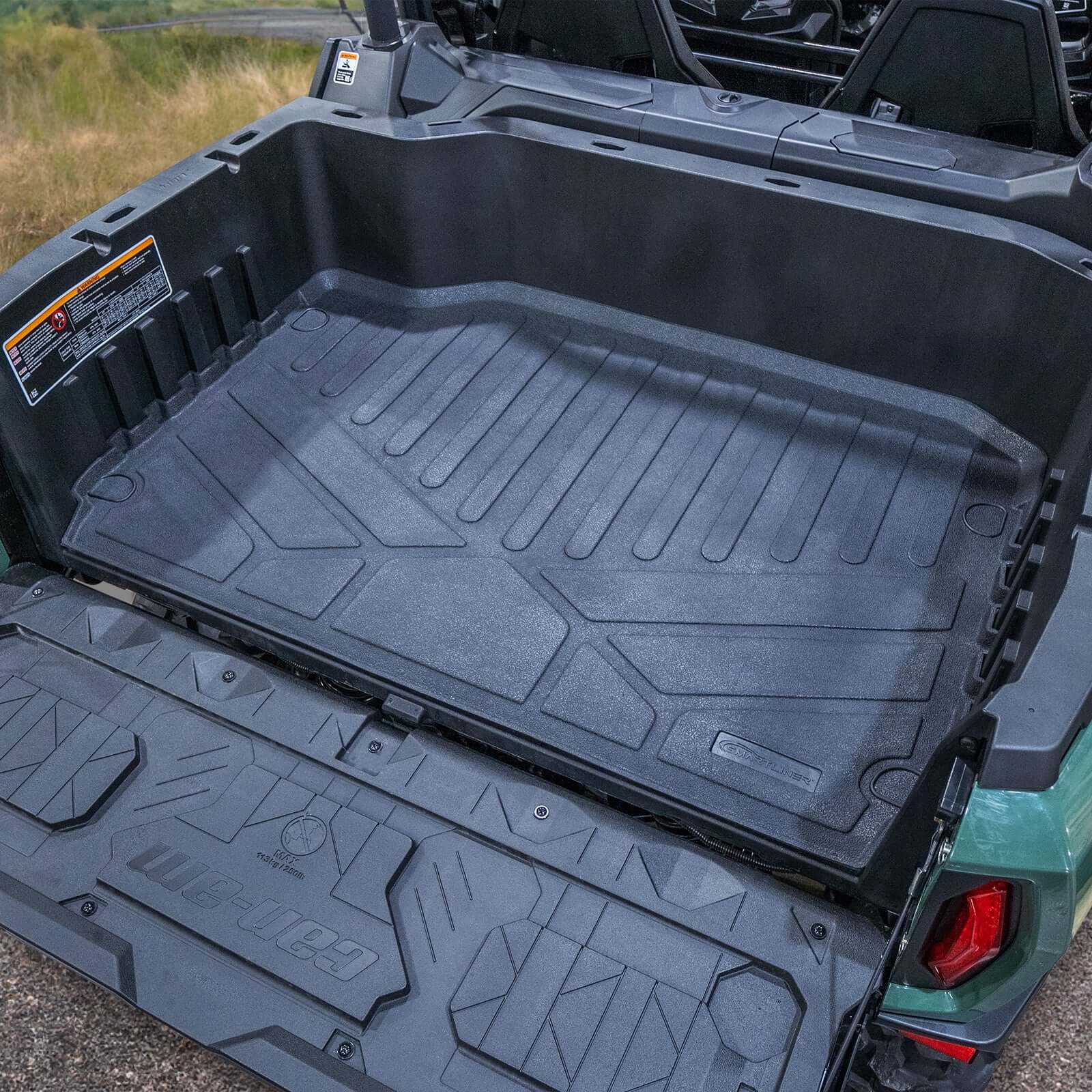SMARTLINER Custom Fit Rugged Rubber Floor Liners For 2019-2025 Can-Am Commander (2 Seater)