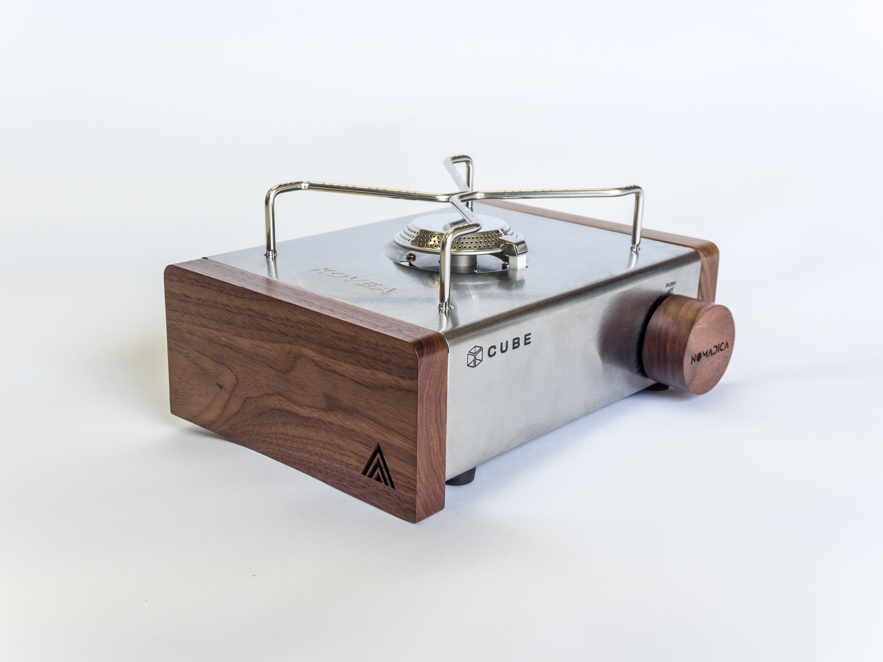 Kovea Cube with Nomadica NAMU Walnut Panels