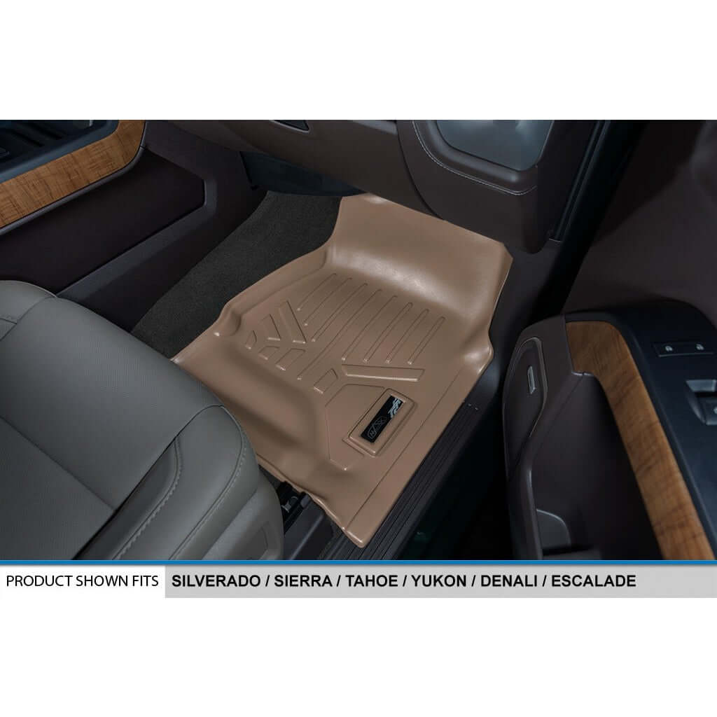 SMARTLINER Custom Fit Floor Liners For Double Cab 2019 Chevy Silverado 1500 LD (Bucket)