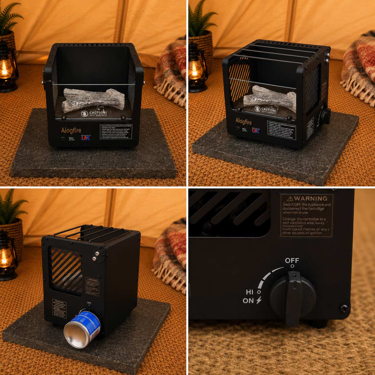 Alogfire Mini Portable Log Fire