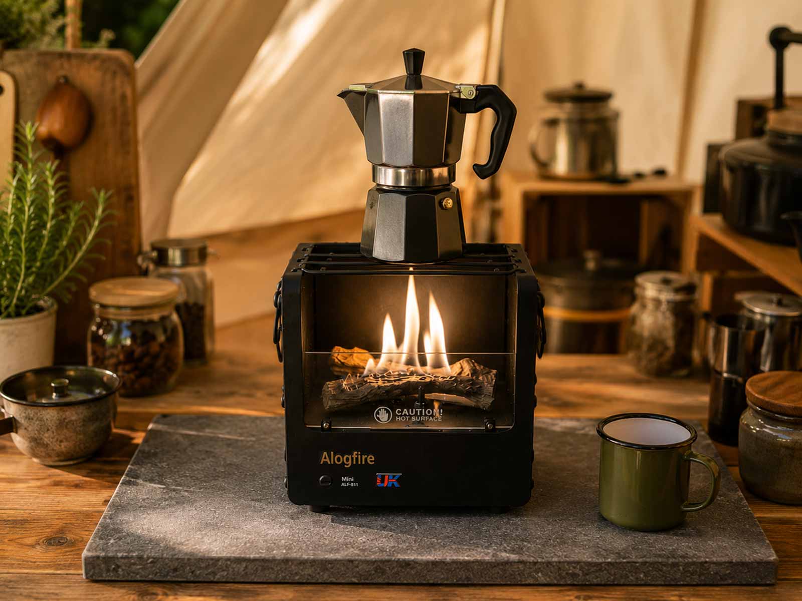 Alogfire Mini Portable Log Fire