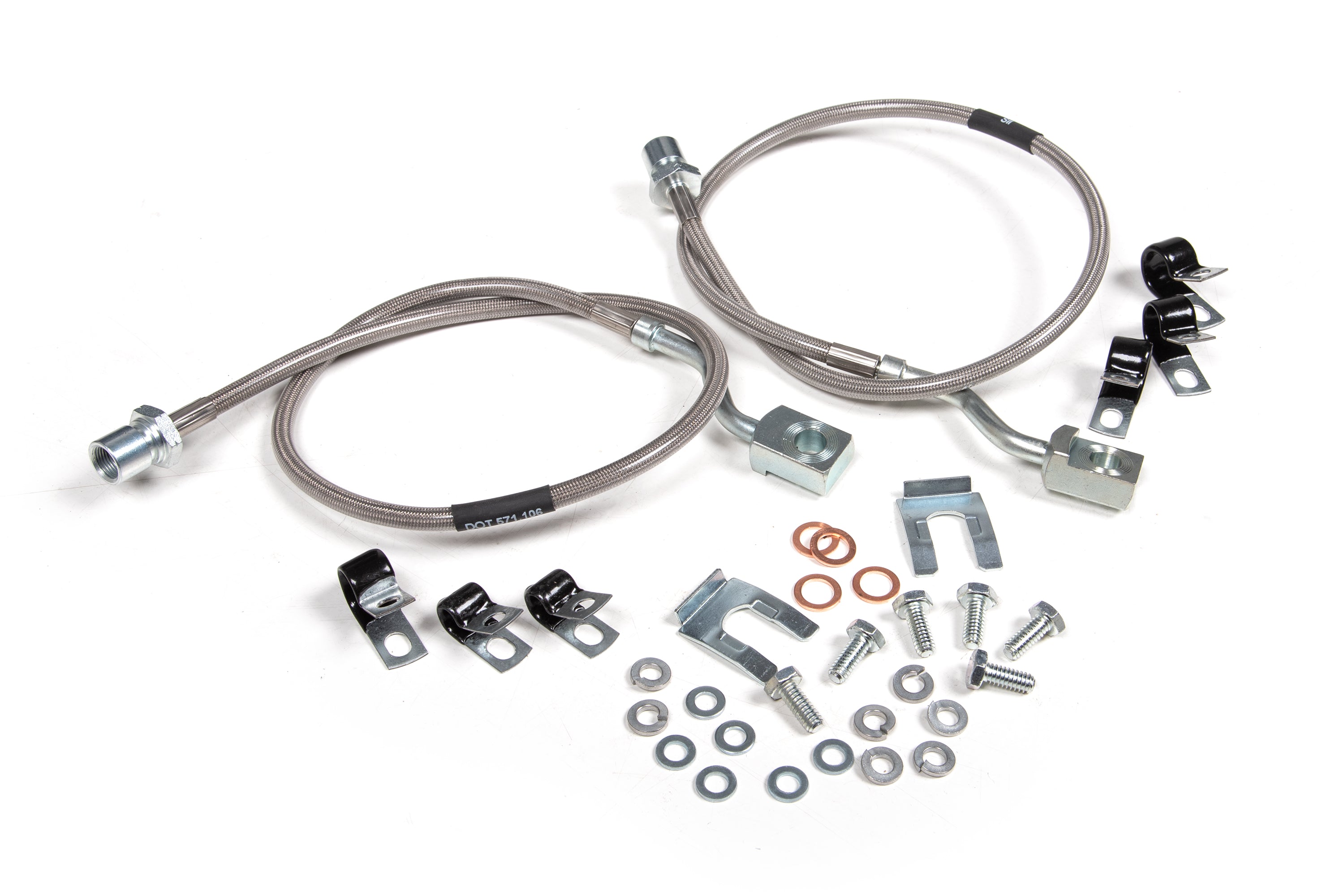Front Brake Line Set | Stainless Steel | Fits 6 Inch Lift | Chevy Silverado and GMC Sierra 2500HD / 3500HD (11-25)