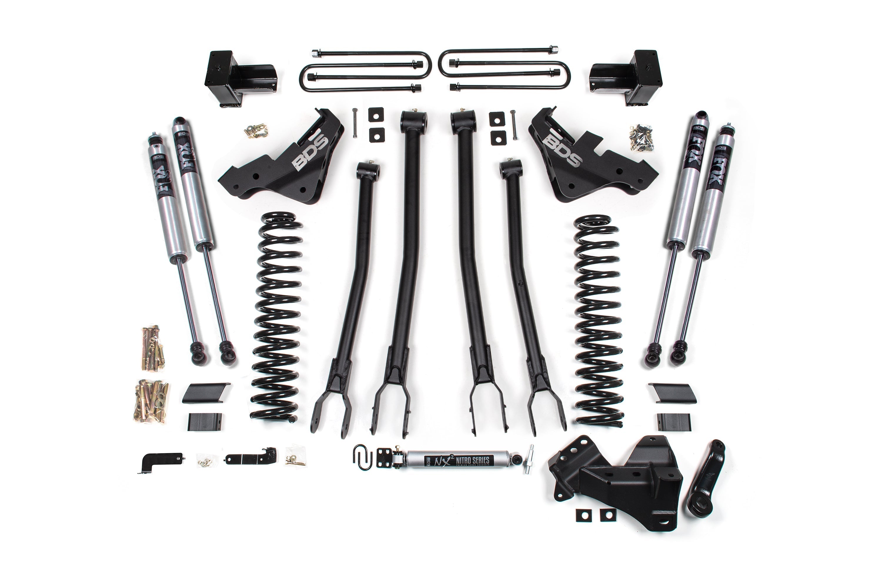 5 Inch Lift Kit w/ 4-Link | Ford F350 Super Duty DRW (23-26) 4WD | Gas