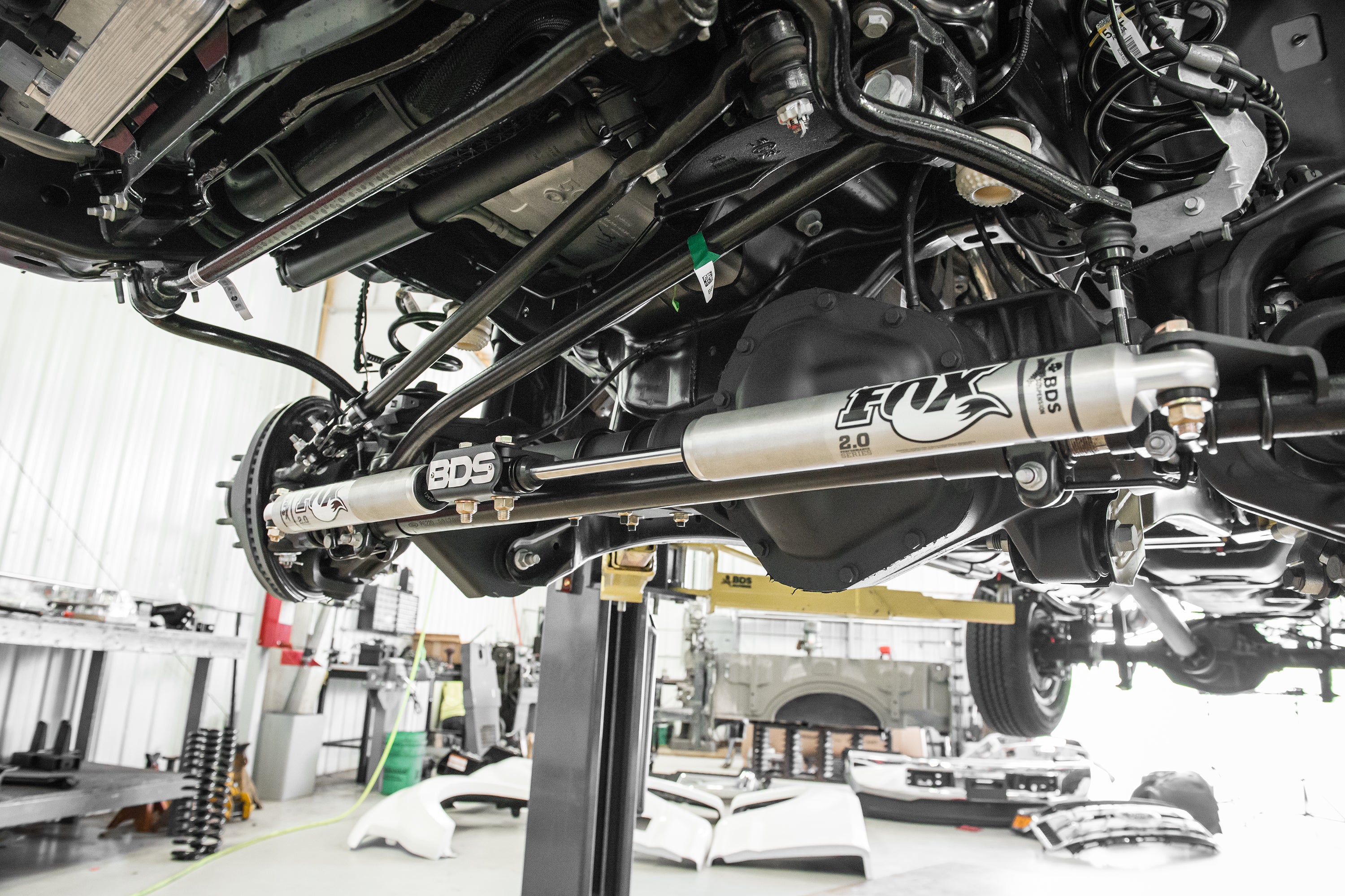 BDS Suspension Dual Steering Stabilizer Kit w/ FOX 2.0 Performance Shocks Ford F250/F350 Super Duty