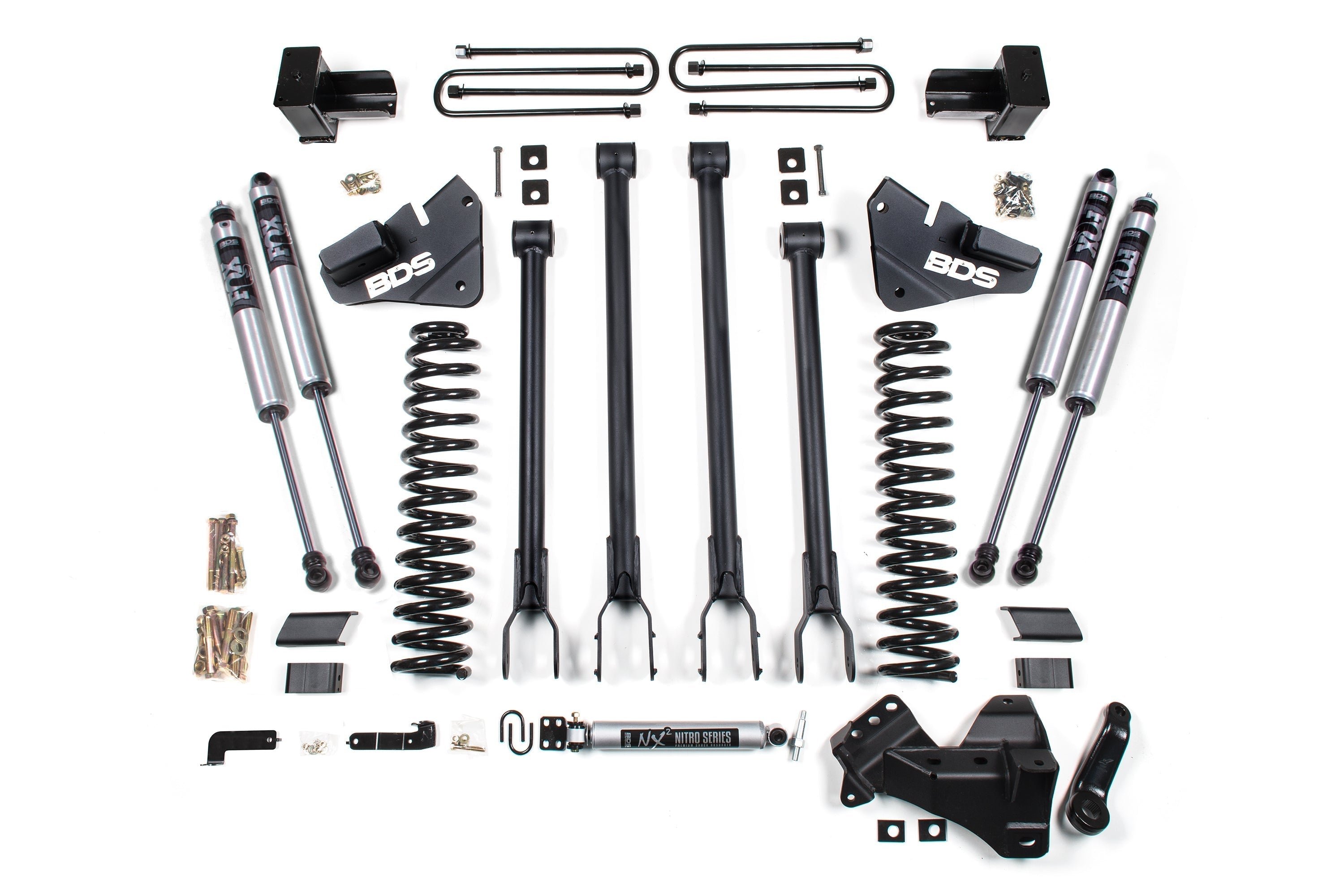 4 Inch Lift Kit w/ 4-Link | Ford F350 Super Duty DRW (17-19) 4WD | Gas