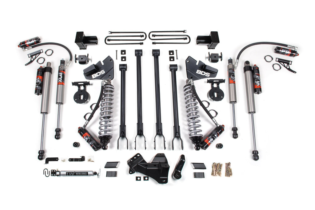5 Inch Lift Kit w/ 4-Link | FOX 2.5 Performance Elite Coil-Over Conversion | Ford F250/F350 Super Duty (20-22) 4WD | Diesel