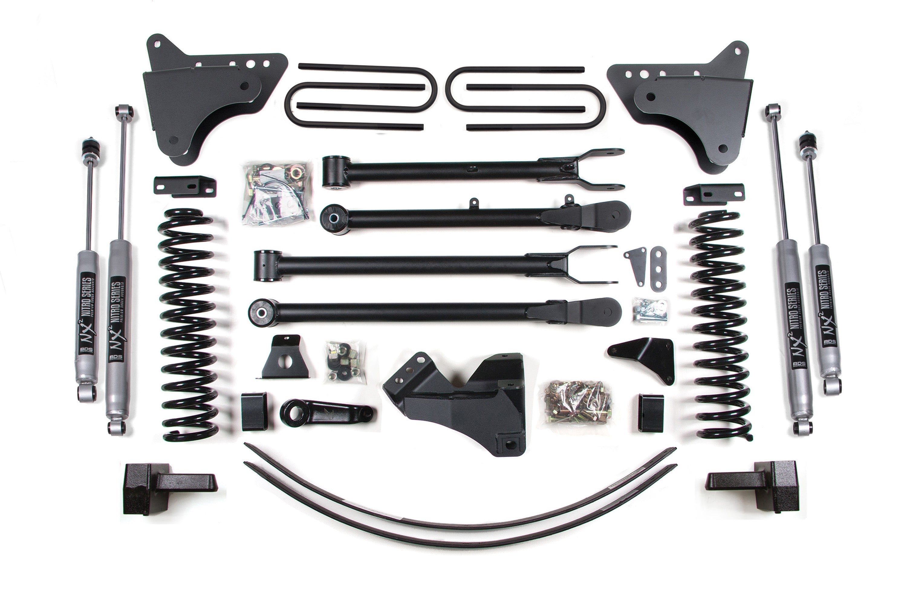 6 Inch Lift Kit w/ 4-Link | Ford F250/F350 Super Duty (05-07) 4WD | Gas