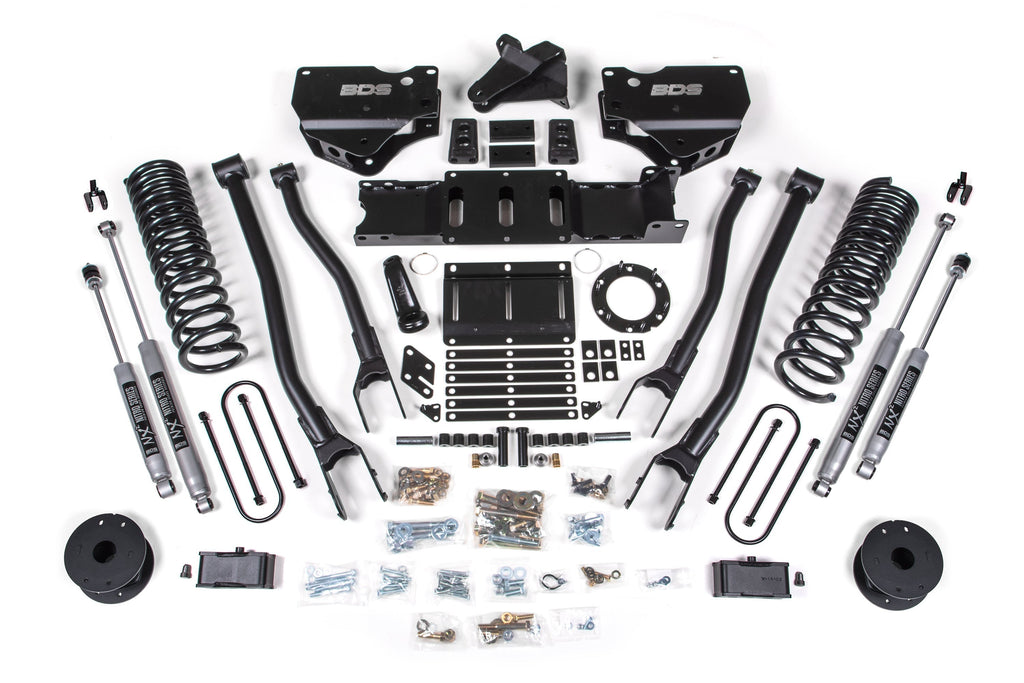 4 Inch Lift Kit w/ 4-Link | Ram 3500 w/ Rear Air Ride (19-24) 4WD | Diesel