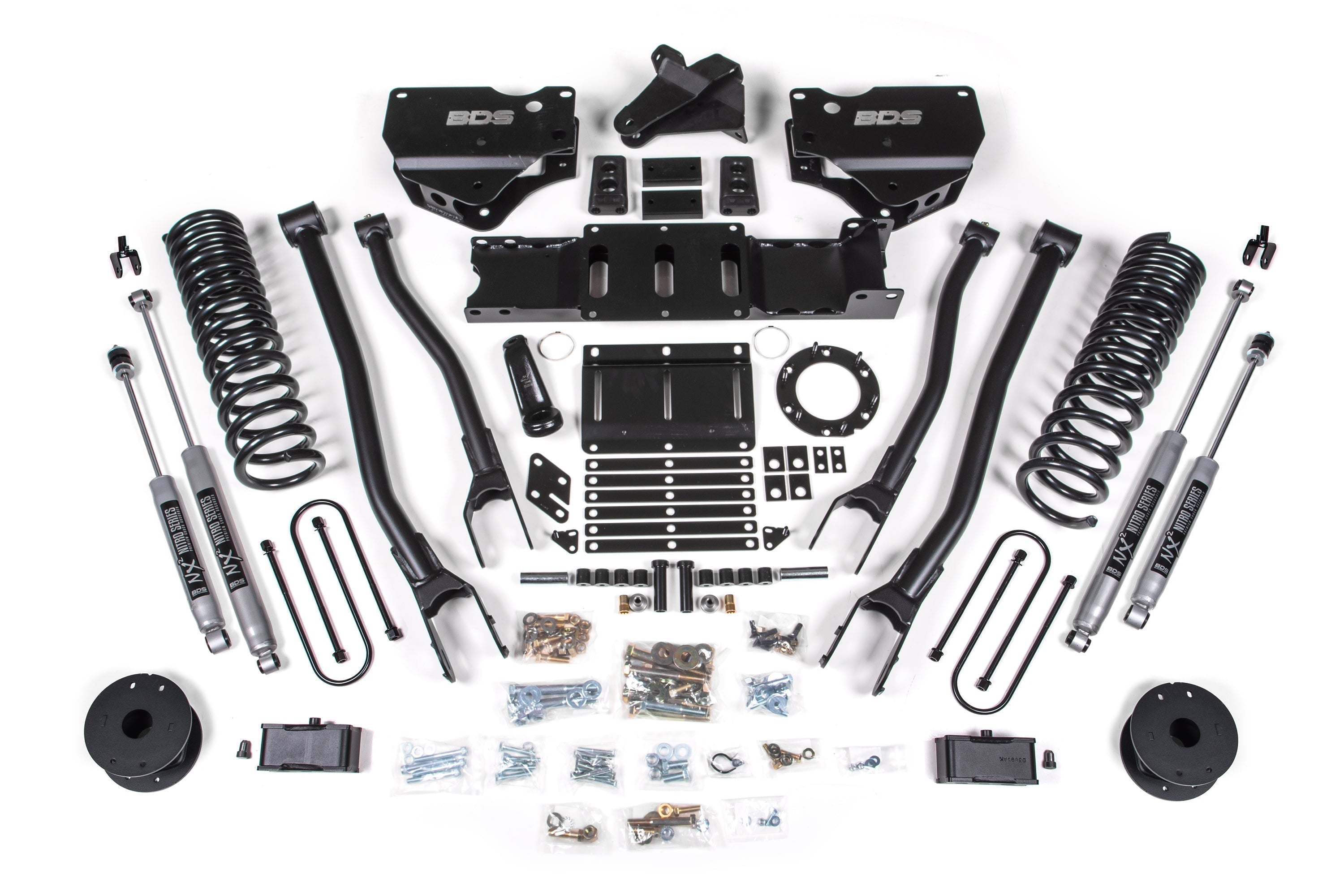 4 Inch Lift Kit w/ 4-Link | Ram 3500 w/ Rear Air Ride (19-24) 4WD | Diesel