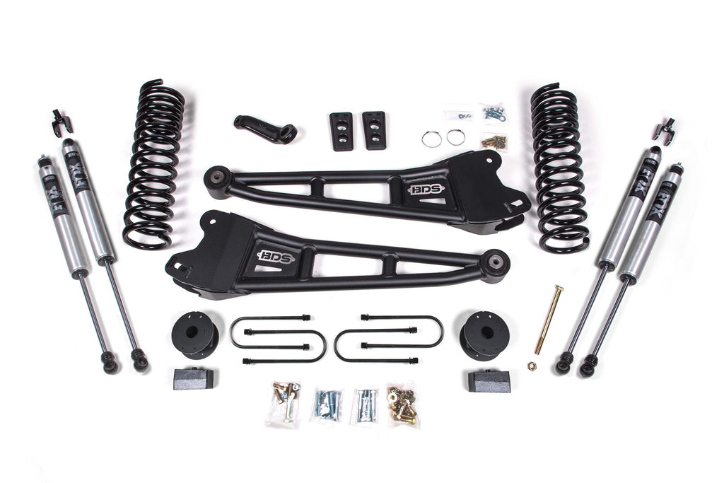 4 Inch Lift Kit w/ Radius Arm | Ram 3500 w/ Rear Air Ride (13-18) 4WD | Gas