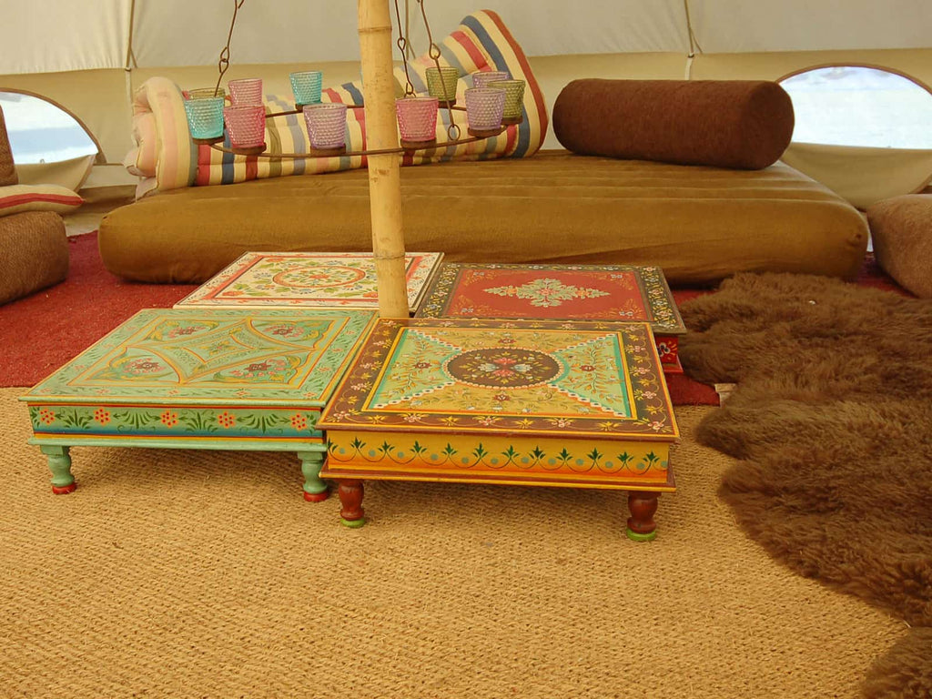 Camping with Soul Square Indian Table - Ochre