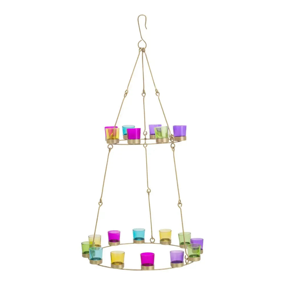 Boutique Camping Bell Tent Tea Light Chandelier