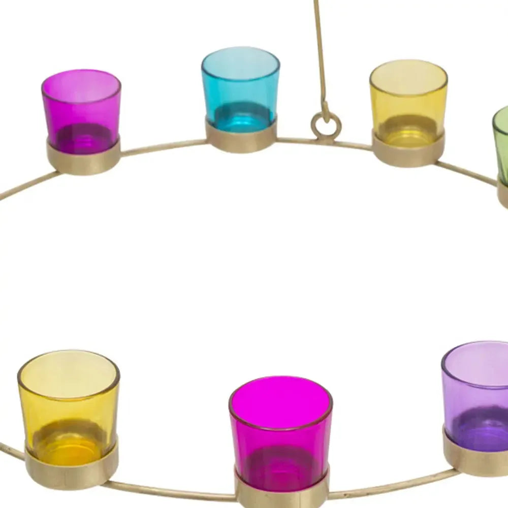 Boutique Camping Bell Tent Tea Light Chandelier