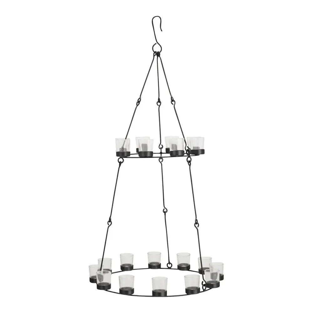 Boutique Camping Bell Tent Tea Light Chandelier