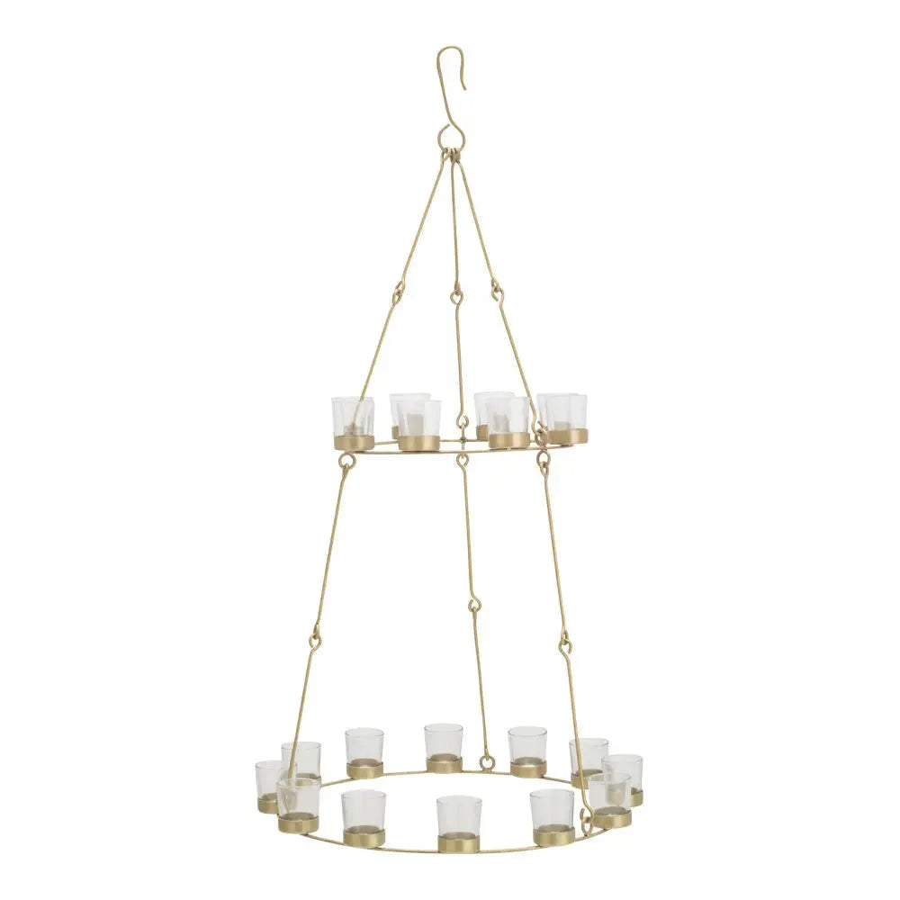 Boutique Camping Bell Tent Tea Light Chandelier