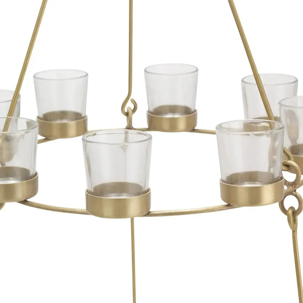 Boutique Camping Bell Tent Tea Light Chandelier