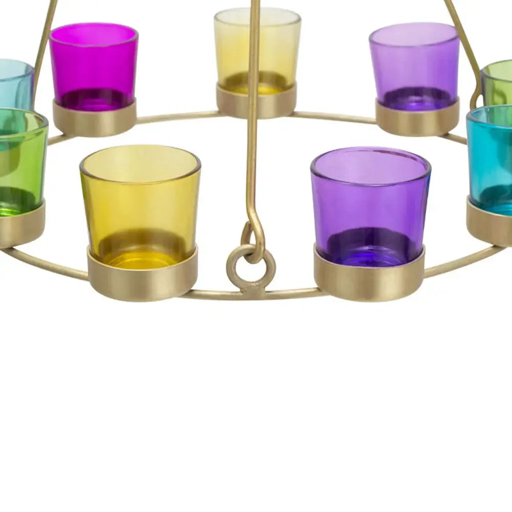 Boutique Camping Bell Tent Tea Light Chandelier