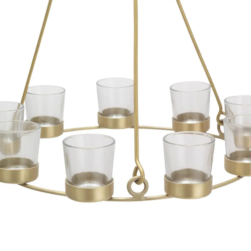 Boutique Camping Bell Tent Tea Light Chandelier