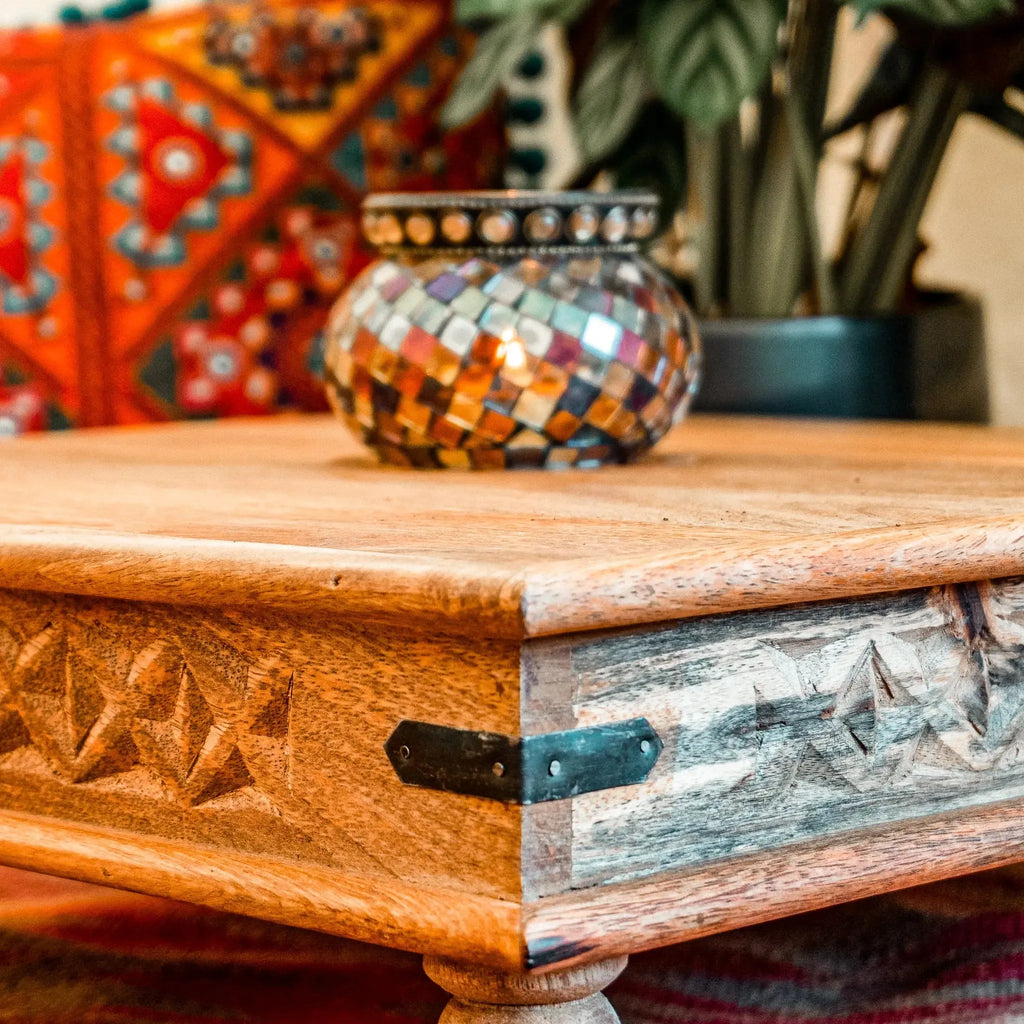 Boutique Camping Hand Painted Camping Bajot Table