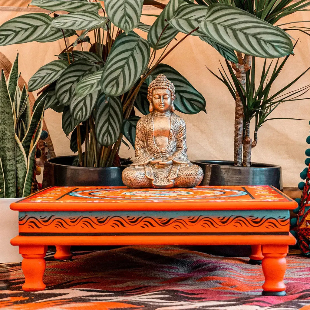 Boutique Camping Hand Painted Camping Bajot Table