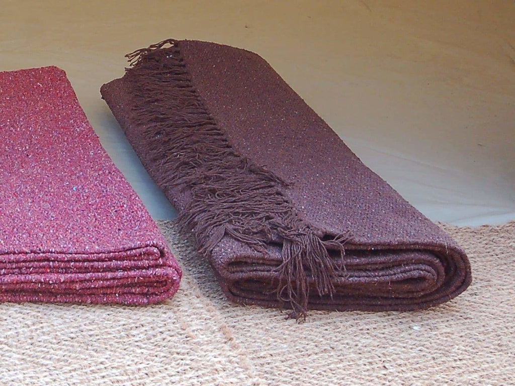 Eco Natural Handloomed Rugs - Chocolate Brown