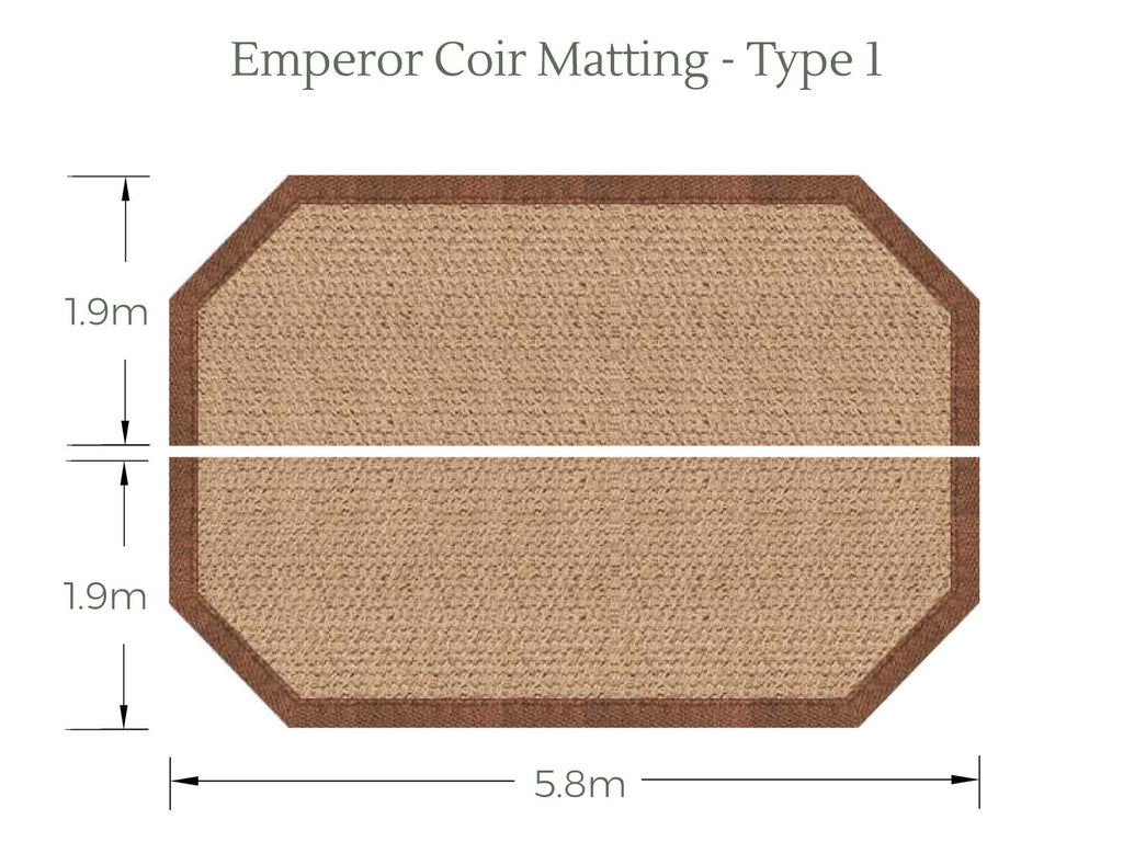 Emperor Tent Coir Matting (Type 1, lengthways fit)