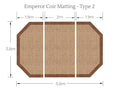 Emperor Tent Coir Matting (Type 2, widthways fit)