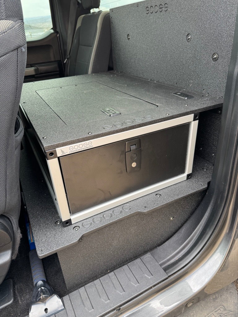 Ford - F150 - 2015-Present - 13th-14th Gen - Super Cab - without the center mounted B&O Subwoofer - Explore Series - Single Drawer Module - With Fitted Top Plate