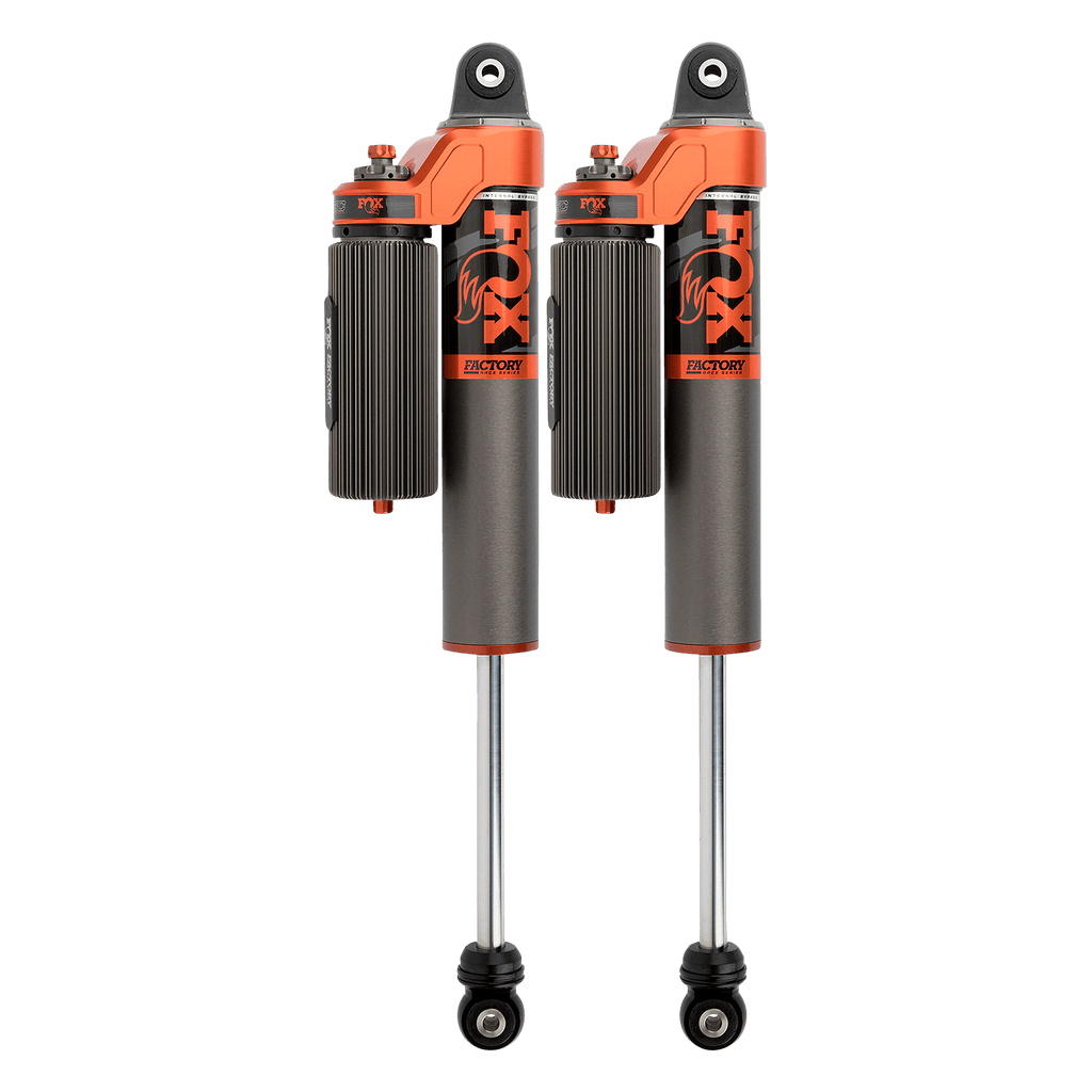 FOX 3.0 Remote Reservoir Rear Shocks Adjustable | Factory Race Series Internal Bypass | 2-3 Lift | Gladiator JT