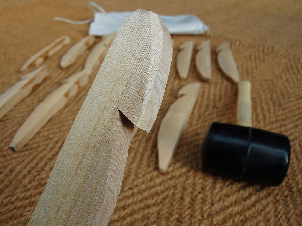 Hand-whittled Wooden Peg Pack