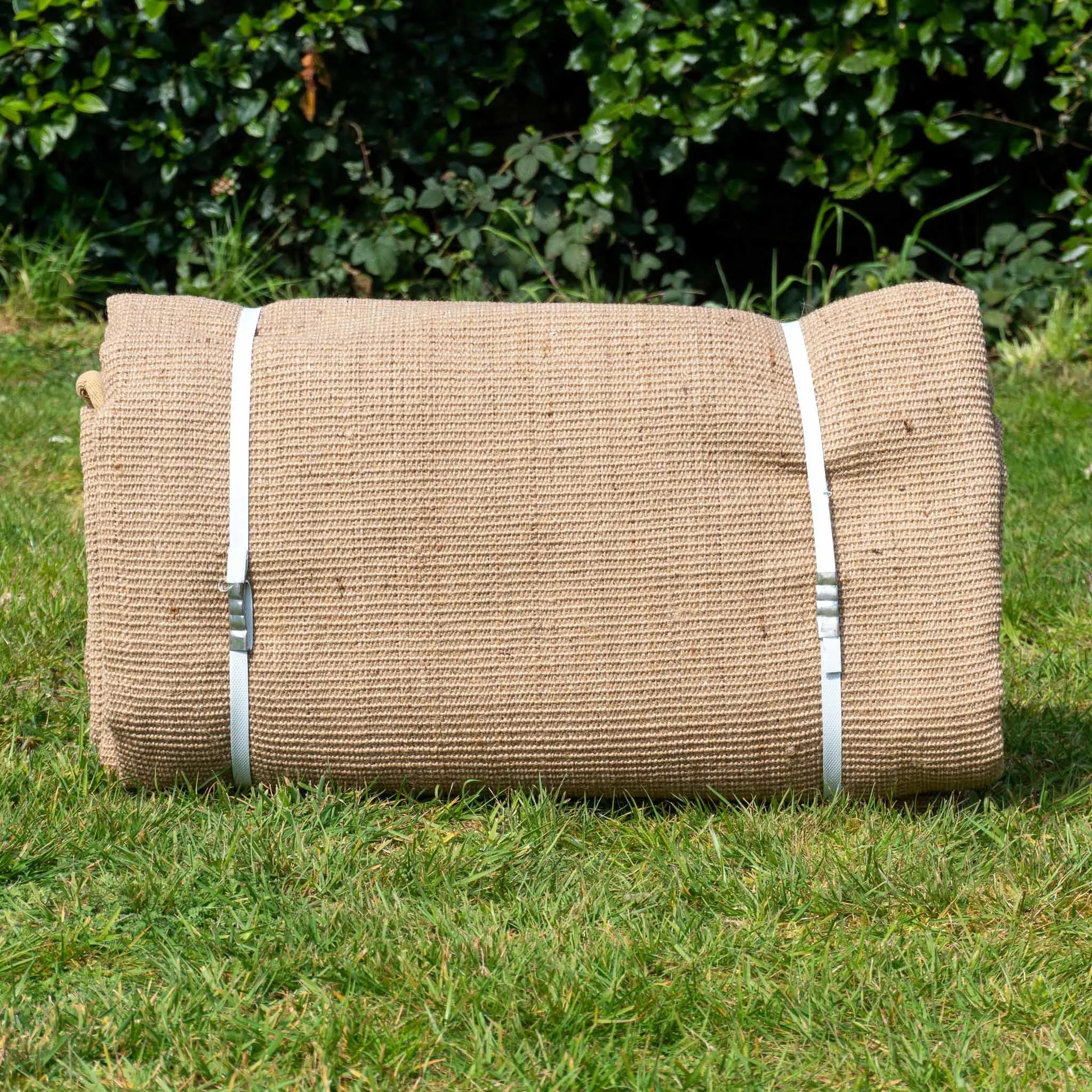 Boutique Camping Bell Tent Half Moon Jute Matting