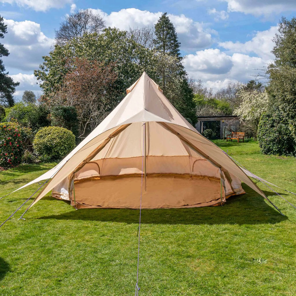 Boutique Camping Bell Tent Half Moon Jute Matting
