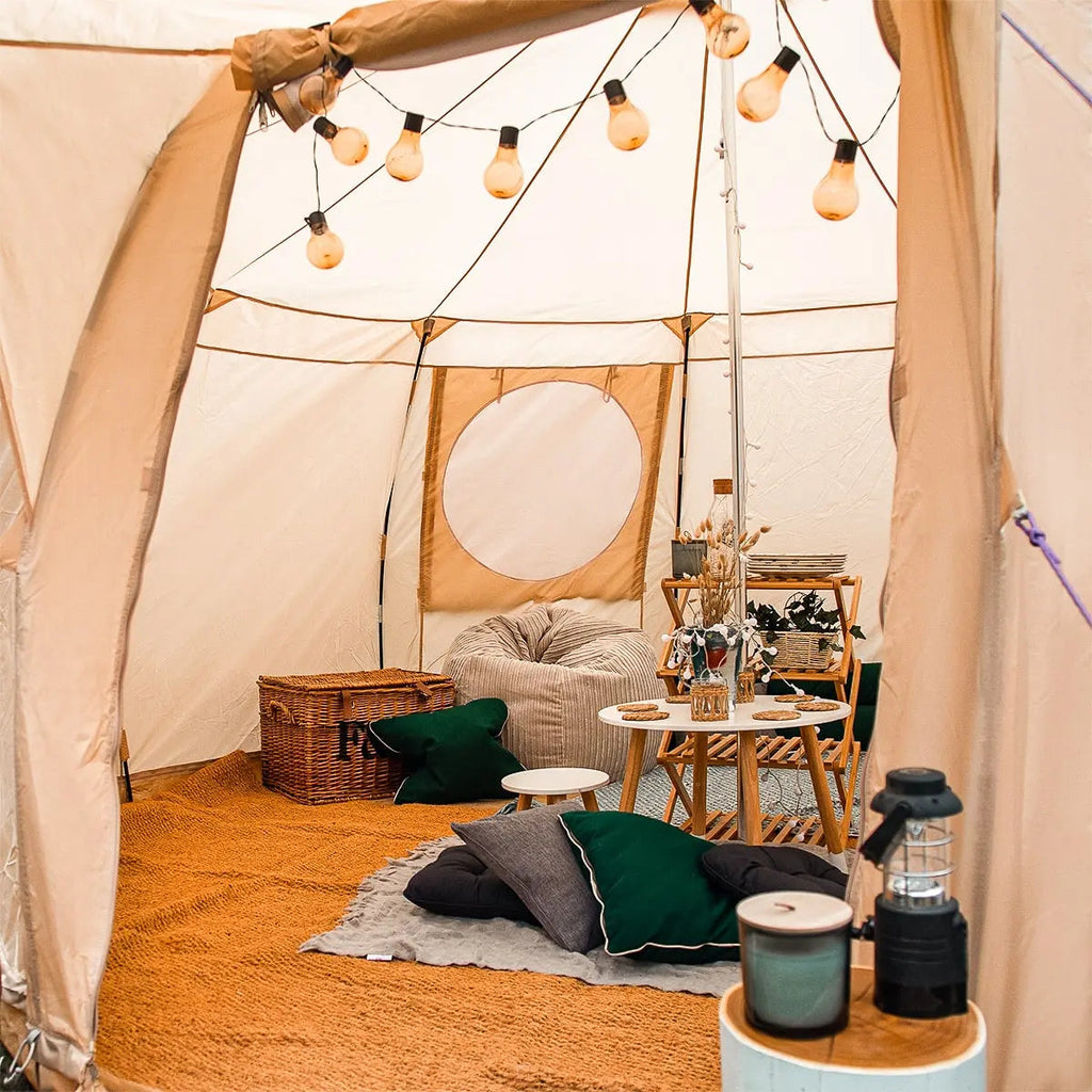 Boutique Camping Bell Tent Half Moon Coir Matting