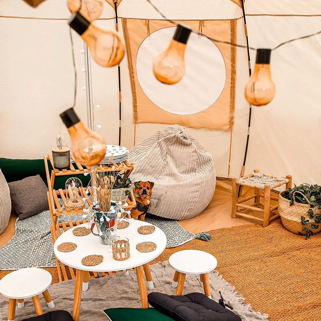 Boutique Camping Bell Tent Half Moon Coir Matting