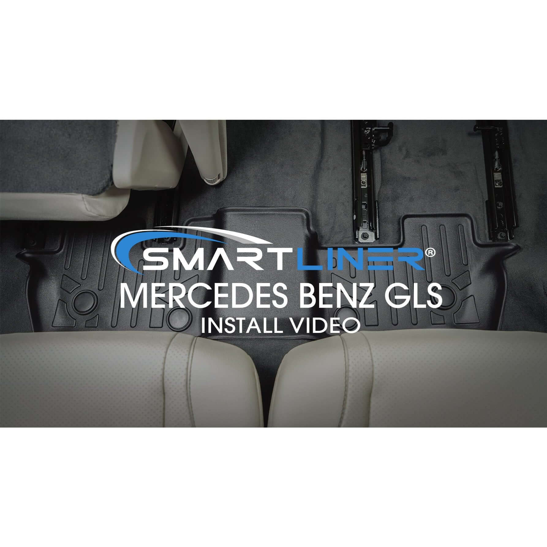 SMARTLINER Custom Fit Floor Liners For 2020-2024 Mercedes-Benz GLS-Class 7 Passenger With 2nd Row Bench Seat