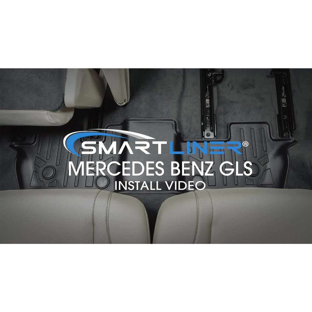 SMARTLINER Custom Fit Floor Liners For 2020-2024 Mercedes-Benz GLS-Class 7 Passenger With 2nd Row Bench Seat