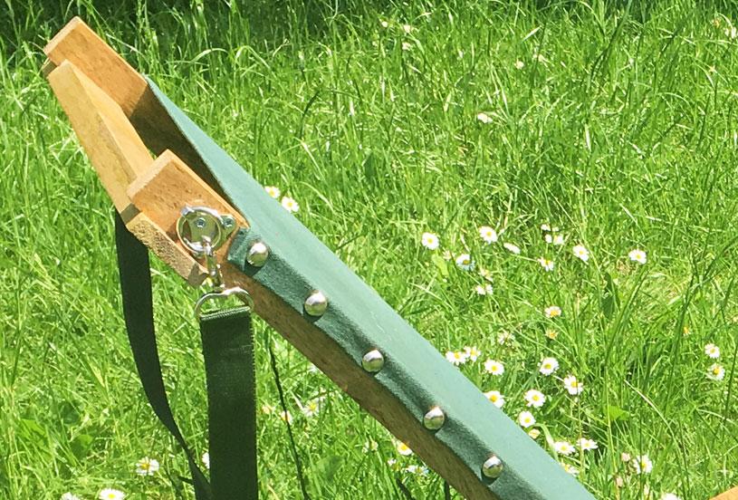 Handmade Portable Natural Hard-Wood Deck Chair