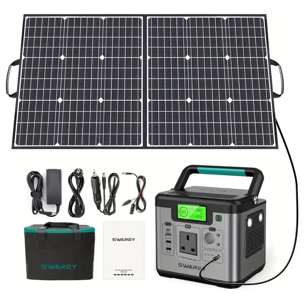 Boutique Camping Portable Solar Power Bank 518Wh