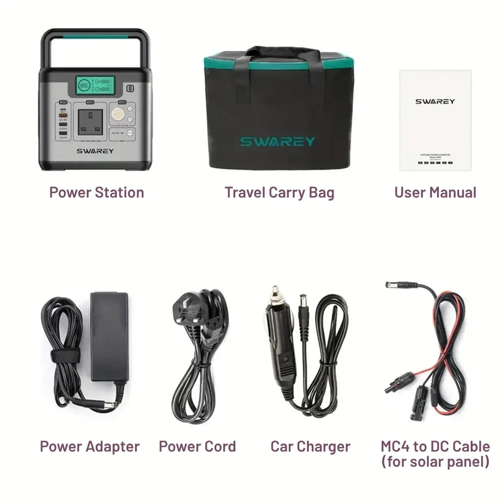 Boutique Camping Portable Solar Power Bank 518Wh